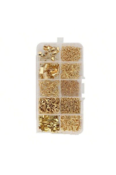 Choice3 Golden-1box 900pcs 5 Colors Jewelry Making Starter Kit Earrings Neckl...