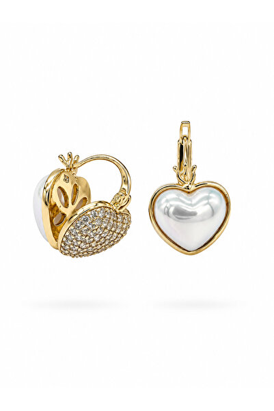 AUBRA Serel Orbit Xuping Women's Steel Heart Earrings Tarnish Resistant Rose ...