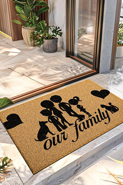 Decovetro Koko Paspas My Dog and Cat Patterned Door Mat 40 X 60 cm