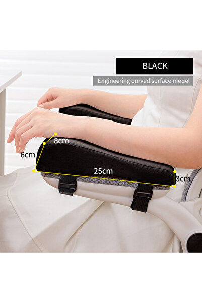 Choice 1PAIR BLACK 1 Pair Foam Elbow Pillow Chair Armrest Pads Support Arm Re...