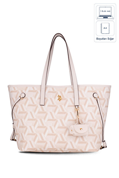 U.S. Polo Assn. Cream Women's Shoulder Bag Us26104