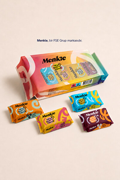 MENKİE Mini Islak Mendil 8 Mini Paket 64 Yaprak Cep Boy Okyanus Kokulu