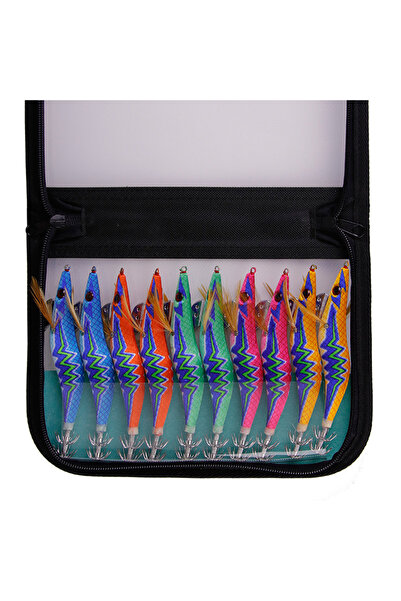 Choice 3.0 WEIHE 10pcs/lot Hard Fishing Lure Squid Jig Hook 3.0# 3.5# Wooden ...