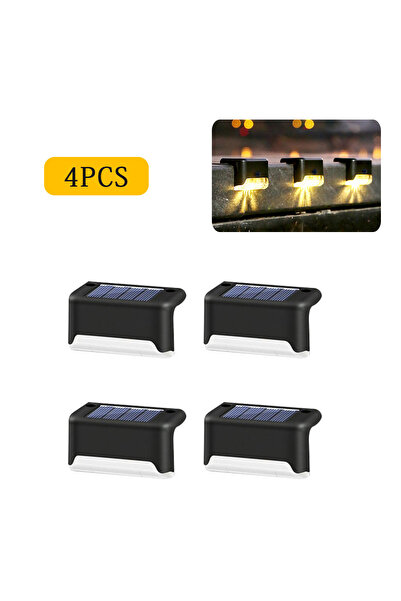 Choice 4 قطع من مصابيح LED تعمل بالطاقة الشمسية باللون الأسود الدافئ 4/8/12/1...