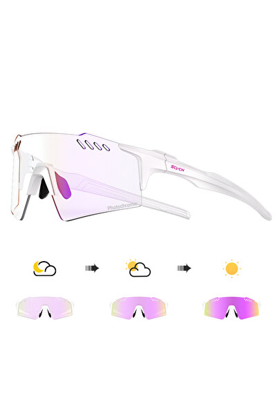 Choice 1lens-no box 03 SCVCN Photochromic Cycling Sunglasses Men MTB Cycling ...