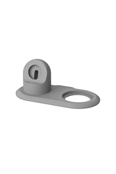 Choice gray 2in1 Charging Station Desktop Skin Silicone Charger Stand Holder ...