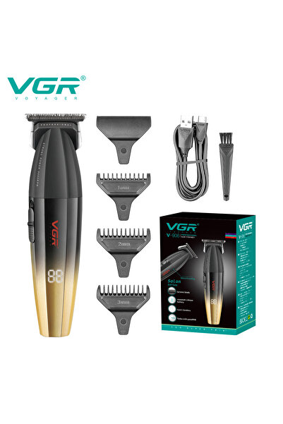 Choice1 USB VGR V-906 Hair Salon Home Hair Trimmer Gradient Metal Body Hair C...