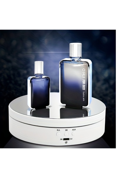 Choice WHITE 2 Rotating Display Stand 360-Degree Motorized Spinner Turntable ...