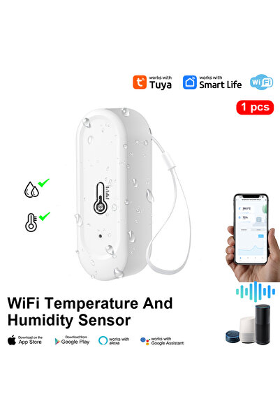 Choice WiFi White WIFI Temperature and Humidity Sensor IP65 Outdoor Waterproo...