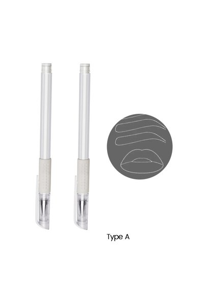 Choice Type A 2PCS Eyebrow Marker Pen Microblading Surgical Skin Permanent Ma...