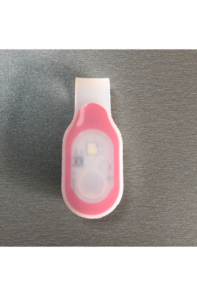 Choice Built-in Battery Red Mini Emergency Light Clip Safety Soft Silicone Ru...
