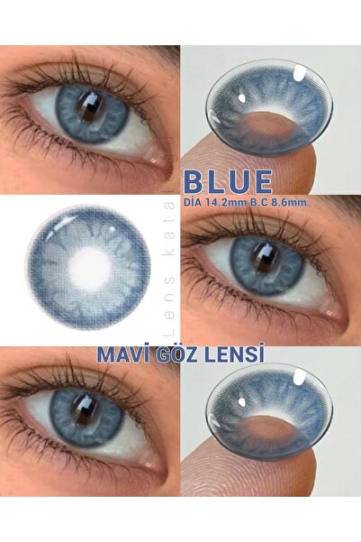 Eyeshop GÖZ LENSİ BLUE MAVİ TONDA DOĞAL GÖRÜNÜMLÜ (NUMARASIZ) KOZMETİK AMAÇLI...