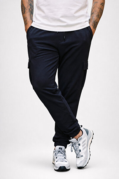 Starbattal Large Size Men's Plain Commando Sweatpants 22520 Fume
