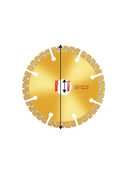 Choice Multipurpose Cutting Vacuum Brazed Diamond Yellow Saw Blade 4.5 Inch S...