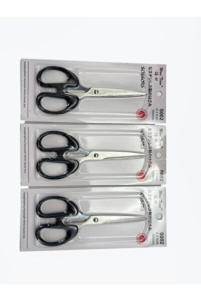 Choice1 3pcs black Office Scissors Stationery Scissors Stainless Steel Black ...