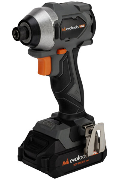 EvoTools Plus Pistol de impact fără perii 1/4 cu 2 baterii și încărcător MAX ...