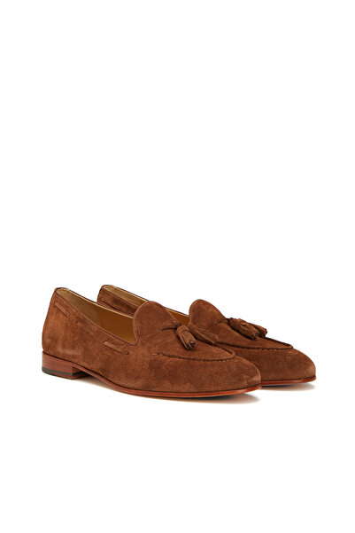 George Hogg Taba Püsküllü Kadın Süet Loafer