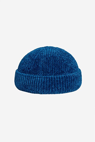 UKHWD SUPPLY Dripline Velvet Velvet Blue Men's Beret