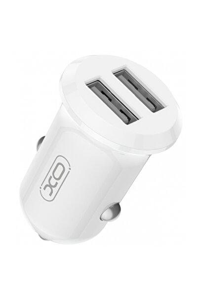 XO Design Incarcator Auto CC67, 12W, 2.4A, 2 x USB-A, Alb