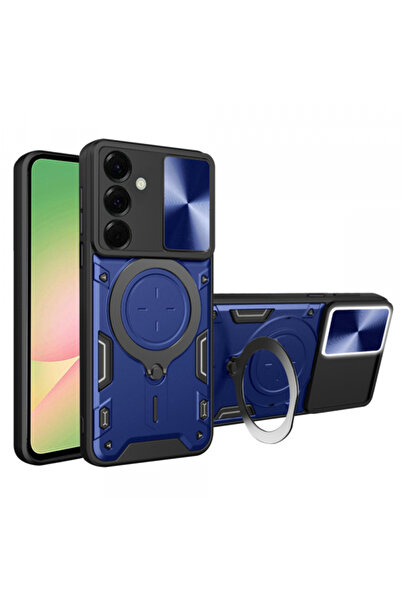 Samsung Husa pentru Galaxy A56 A566, Techsuit, CamGuard Pro, Albastra