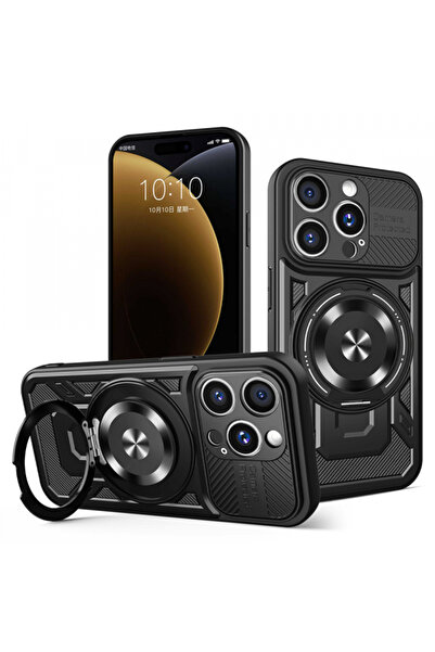 Apple Husa pentru iPhone 15 Pro Max, Techsuit, RuggedCam, Neagra