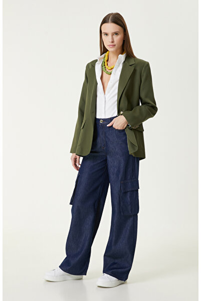 Network Indigo Mavi Kargo Cepli Denim Pantolon