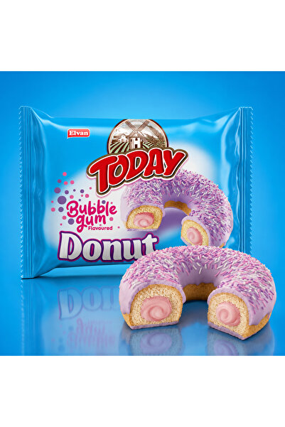 Today Donut Bubblegum (Sakız Aromalı) Kek 35 Gr. 24 Adet (1 Kutu)