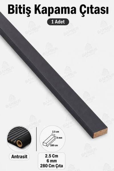 DETAYPOLİURETAN Akustik Duvar Paneli Bitiş Kapama Çıtası 2.5 Cm Tavan Kapama ...