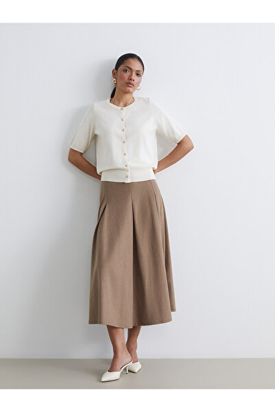 LC Waikiki A-Line Skirt with Zipper at the Waist