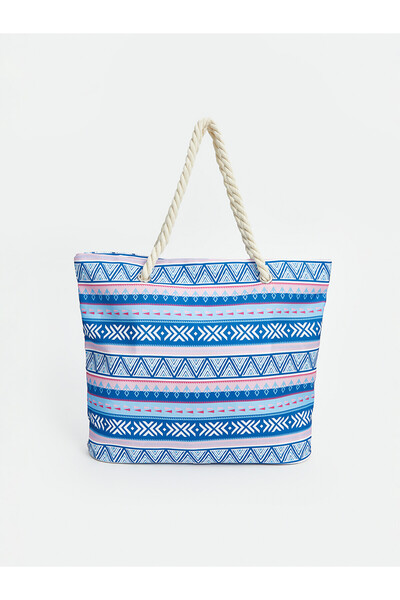LC Waikiki Trendlucky Women's Beach Bag with Straw Drawstring with a Difference