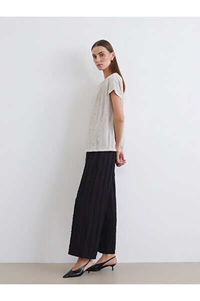 LC Waikiki Alita city: women's textured pants with elastic waistband – the al...