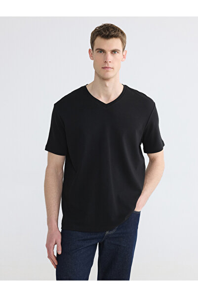 LC Waikiki Peak New Season V-Neck Men's Soft Touch T-Shirt