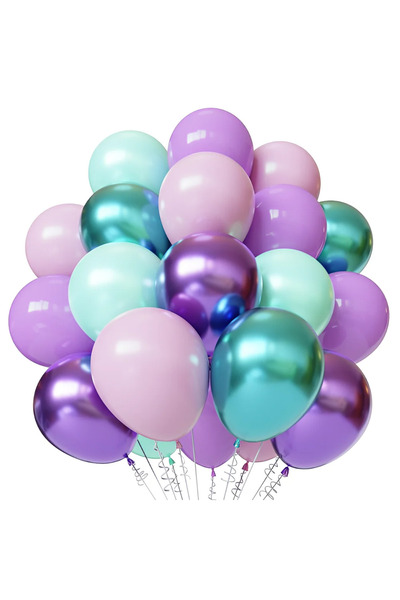 Choice as picture Mixed 50Pcs Purple Green Pink Mixed Balloons for Student Bi...