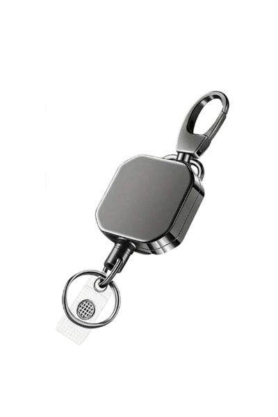 Choice7 2PCS Square-C Anti-loss and Easy-to-pull Buckle of Retractable Key Ch...