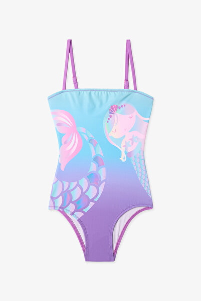 Penti Girl's Shiny Mermaid Swimsuit