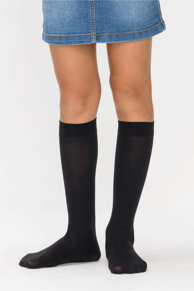 Penti Black Girl's Micro 40 Trouser Socks