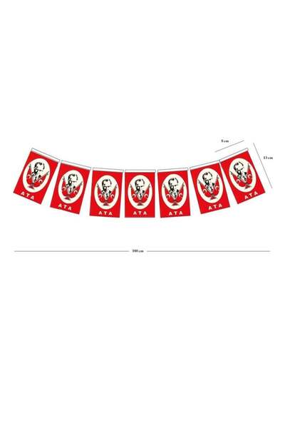 Buket Bayrakçılık Konj - Turska zastava, konac, papir, srednje veličine, 380c...