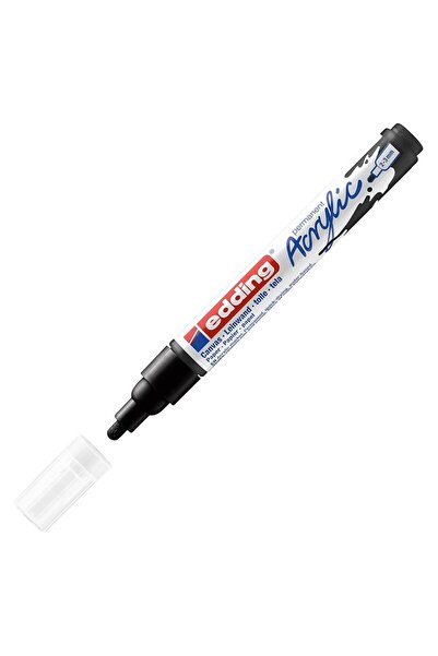 Edding قلم أكريليك ED5100 ذو طرف متوسط ​​أسود 23 مم ذو طرف دائري