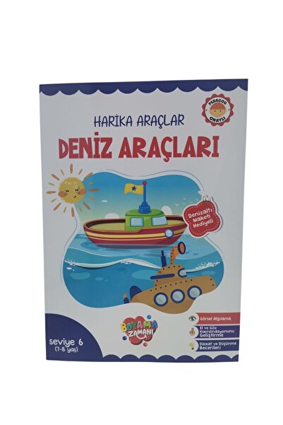 Koloni Kitap Wonderful Vehicles Sea Vehicles Level 6 Ages 7-8