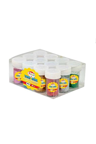 Mas Mileo Powder Glitter Mixed Colors 8Gr X 12 Tubes 1896