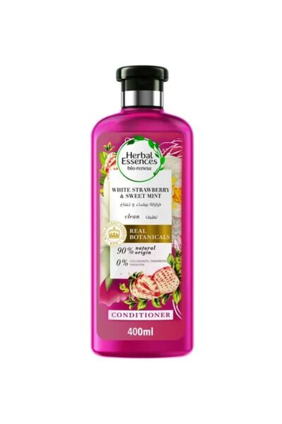 Herbal Essences هيربال ايسنز بلسم فراولة بيضاء ونعناع للشعر - 400 مل