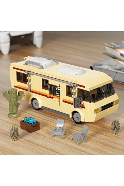 Choice1 Paper manual 432PCS No Box MOC Breaking Bad Cooking Lab RV Car Pinkma...