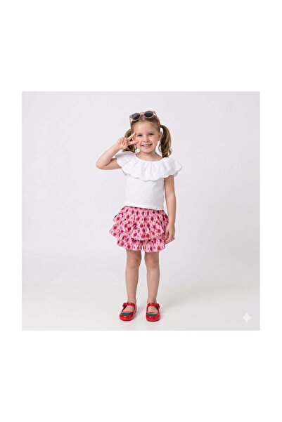 MAYORAL Girl's Flounce T-Shirt 2-10 Years White