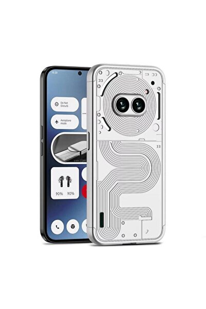 Choice7 غطاء حماية لهاتف Nothing Phone 2A باللون الفضي، حافظة PC 3 في 1 عالية...