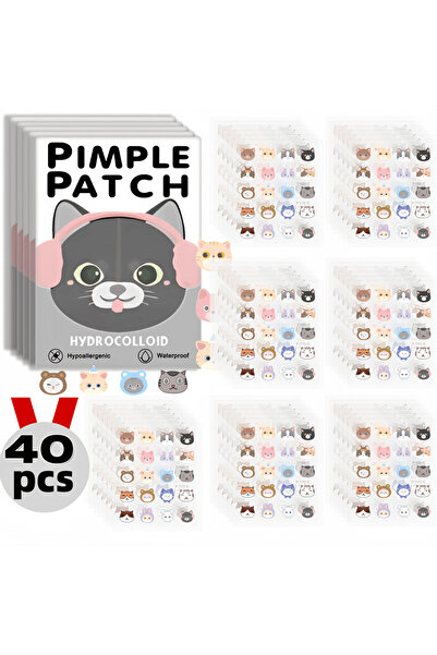 Choice MULTI 40pcs Salicylic Acid Acne Patches - Invisible & Cute Cat-Shaped ...