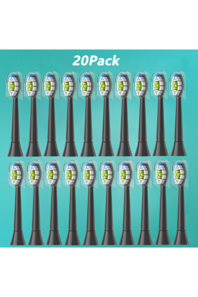 Choice5 20pcs Black 5-20pcs Replacement Toothbrush Heads Compatible with Elec...