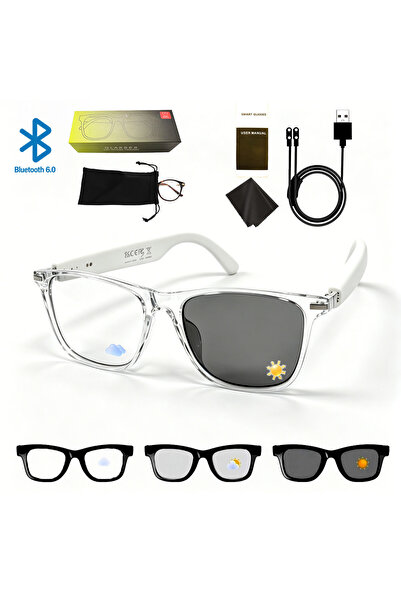 Choice10 GlassesSet M01Bai W Smartglasses Stylish Call Built-In Speaker Sungl...