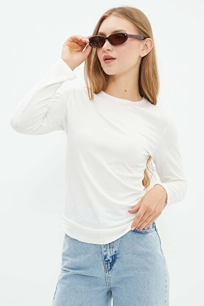 Fulla Moda Basic Bisiklet Yaka Body