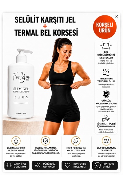 For You Gold Slim Jel Sıkılaştırıcı - Toparlayıcı - Çatlak Karşıtı Ve Selülit...