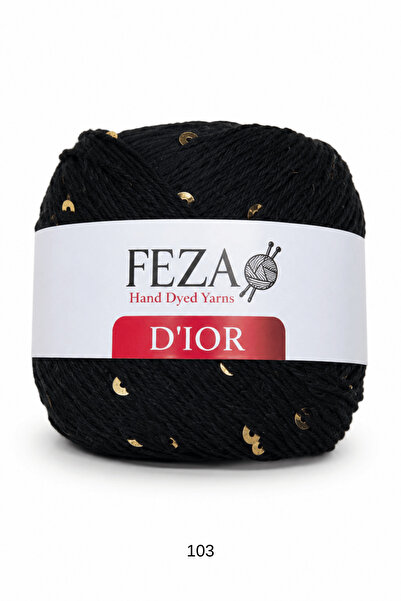 FEZA GROUP Dior Fantezi Pullu El Örgü İpliği, 100 gr, 310 m (1 Adet)